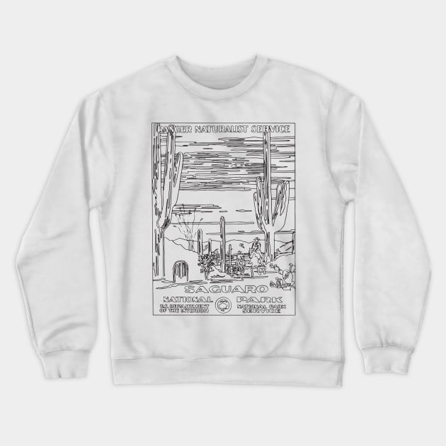 SAGUARO Crewneck Sweatshirt by TheCosmicTradingPost